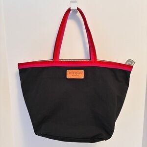 Kate Spade New York Nylon Small Anabel Tote Black Pink